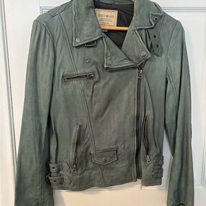 Lucky Brand Women's Olive Leather Jacket